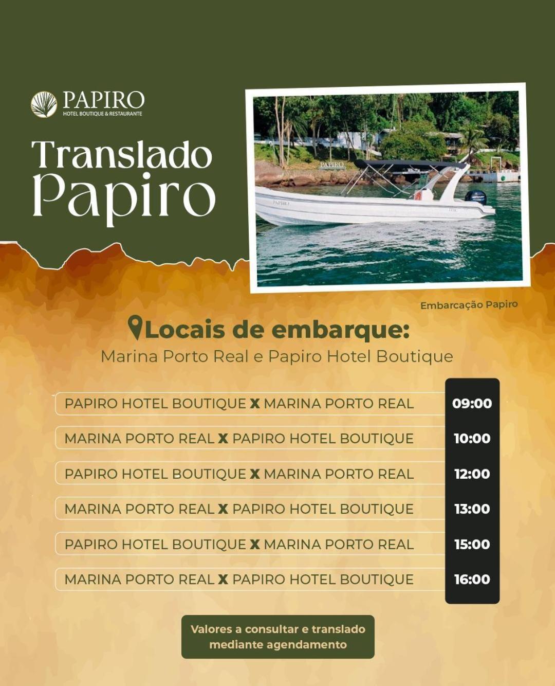 Pousada Papiro Boutique Vila do Abraao Bagian luar foto